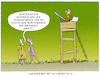 Cartoon: Eingeschossen... (small) by markus-grolik tagged plagiatsvorwürfe,plagiatsprüfer,baerbock,wahlkampf,plagiat,bündnis,90,die,grünen,deutschland,österreich