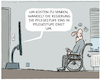 Cartoon: Einstufung... (small) by markus-grolik tagged pflege,reform,pflegestufen,pflegekosten,altenpflege,deutschland,regierung,demogafie,pflegeversicherung,geusndheitsministerin,warken