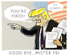 Cartoon: ...gefeuert (small) by markus-grolik tagged trump usa fbi james comey donald putin ermittlungen