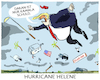 Cartoon: Hurricane.... (small) by markus-grolik tagged klimawandel,helene,hurricane,florida,donald,trump,usa,wahlkampf,klimaleugner,wirbelsturm,kamala,harris