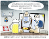Cartoon: Maskenpflicht-Bayern (small) by markus-grolik tagged corona,maskenpflicht,soeder,bayern,desinfektion