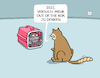 Cartoon: Neujahrs-Selbstoptimierung... (small) by markus-grolik tagged 2024,2025,jahreswechsel,mindset,neujahrsvorsatz,vorsatz,selbstoptimierung,plan,katze,box,katzen,alltag,haustier,mensch,transportbox