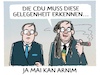 Cartoon: Rastafarmin (small) by markus-grolik tagged cdu,laschet,machterhalt,jamaika,koalition,opposition,union,deutschland