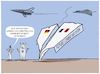 Cartoon: Scheitert FCAS ... (small) by markus-grolik tagged eu,europa,fcas,future,combat,air,system,verteidigung,dassault,airbus,deutschland,frankreich,usa,kampfjet,f35,abhaengigkeit,bundesverteidigungsminister,boris,pistorius