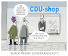 Cartoon: Schnäppchen (small) by markus-grolik tagged friedrich,merz,kanzlerkandidat,akk,cdu,parteitag,black,rock,junge,union