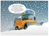 Cartoon: Schneechaos in Bayern.... (small) by markus-grolik tagged schneechaos,muenchen,verkehr,schnee,wintereinbruch,schneepflug,einsatz,bayern,nahverkehr,eingestellt,ausnahmezustand,muenchner,verkehrsgesellschaft