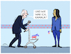 Cartoon: Schwächelnder Biden... (small) by markus-grolik tagged joe,biden,kamala,harris,demokraten,nachfolger,usa,trump,praesidentschaftswahlkampf,tv,duell
