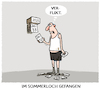 Cartoon: Sommerloch... (small) by markus-grolik tagged sommerloch,sommerpause,nachrichten,flaute,medien,politik,urlaub,ferien