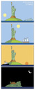 Cartoon: Liberty (small) by Juan Carlos Partidas tagged statue,liberty,art,libertad,estatua,new,york,shift,night,island,sea,job,tired,rest,sleep