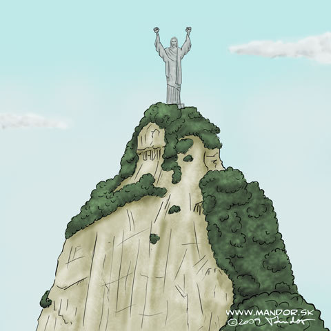 Cartoon: Rio de Janeiro (medium) by Mandor tagged rio,de,janeiro,olympic,games,win,brazil