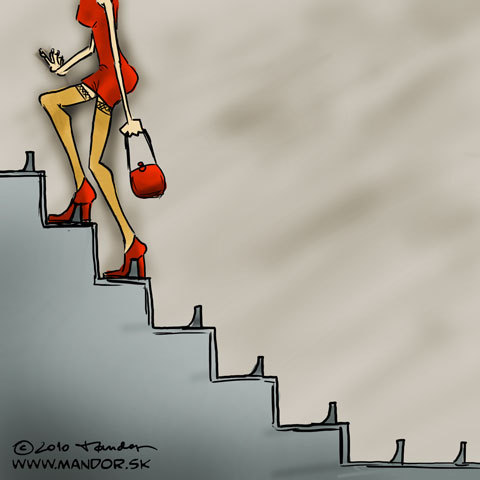 Cartoon: Tao (medium) by Mandor tagged stairs
