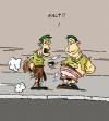 Cartoon: grüne männchen (small) by virtualnick tagged police,racer