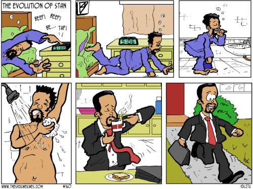 Cartoon: The Evolution of Stan (medium) by litu tagged africa,kenya,family
