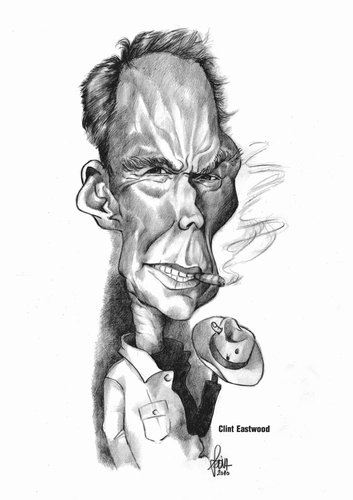 Cartoon: Clint Eastwood (medium) by Szena tagged clint,eastwood,actor,filmdirector,oscar