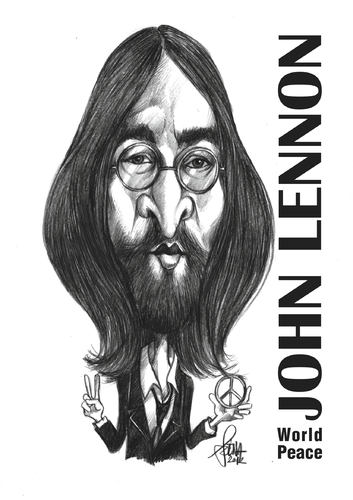 Cartoon: John Lennon (medium) by Szena tagged beatles,lennon