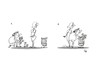 Cartoon: without words (small) by Szena tagged caricatur