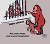 Cartoon: Im Zoo (small) by reflector tagged homo,sapiens,zoo,affen,menschenaffen,primaten,tierisches