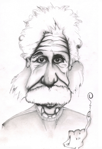 Cartoon: Einstein (medium) by jaime ortega tagged genio,inteligencia,judio,sabiduria,albert,einstein