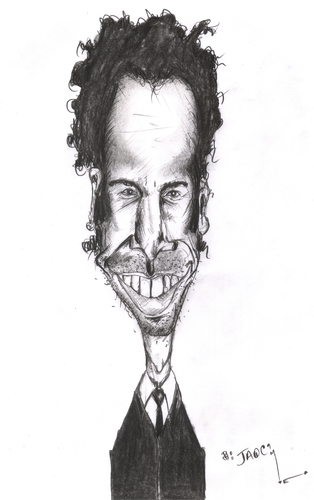 Cartoon: sacha baron cohen (medium) by jaime ortega tagged borat,sacha,baron,cohen