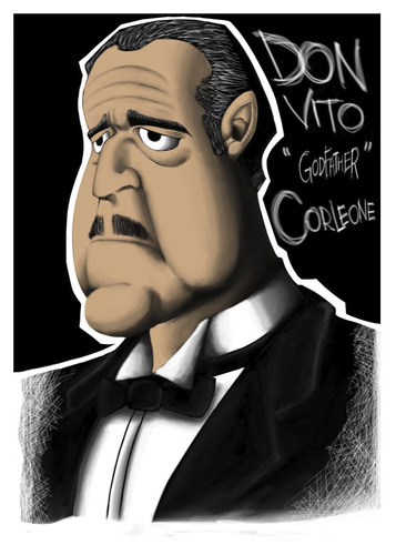 Cartoon: Don Vito Corleone ??? 001 (medium) by BDTXIII tagged godfather