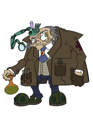 Cartoon: Scientist Designs (medium) by BDTXIII tagged scientist,designs