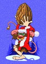 Cartoon: Frohe Weihnacht (small) by petwall tagged weihnacht,nuss,schnee,maus