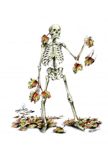 Cartoon: fall leaves go (medium) by LuciD tagged lucido