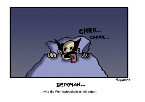 Cartoon: Bettman (medium) by Marcus Trepesch tagged comic,spoof,cartoon,batman