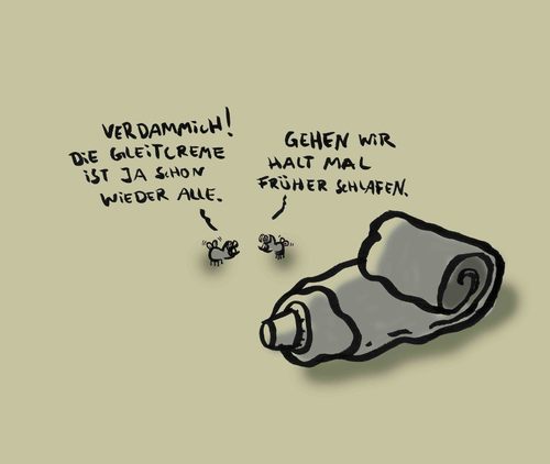 Cartoon: Gleitcreme (medium) by Ludwig tagged gleitcreme,gleitgel,gel,creme,lubricant,fliege,lube,glide