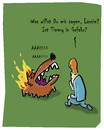 Cartoon: Lassie brennt (small) by Ludwig tagged hund,dog,lassie,feuer,retten