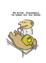 Cartoon: Prinzessin mit der Erbse (small) by Ludwig tagged prinzessin,erbse,princess,pea