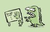 Cartoon: You are here (small) by Ludwig tagged ort,monster,karte,saurier,orientierung