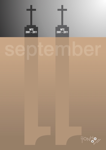 Cartoon: 11 september (medium) by Tonho tagged september,11