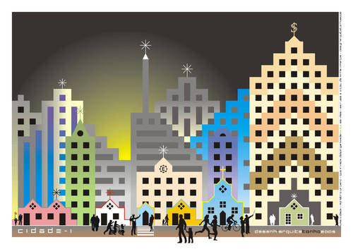 Cartoon: illustration (medium) by Tonho tagged city