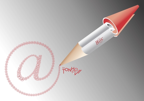 Cartoon: Signature (medium) by Tonho tagged pen,arroba,network