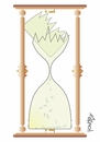 Cartoon: hourglass (small) by Tonho tagged time hourglass