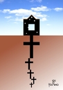 Cartoon: Roots (small) by Tonho tagged crosses,roots,death