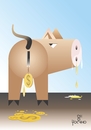 Cartoon: Savings account (small) by Tonho tagged savings,account,pig,income