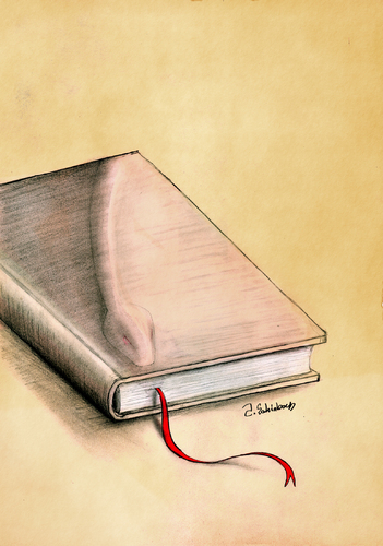 Cartoon: snakes in a book (medium) by aytrshnby tagged snake