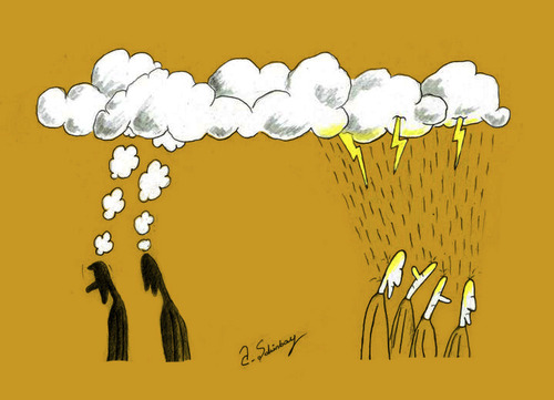 Cartoon: The effect of thought (medium) by aytrshnby tagged felsefik