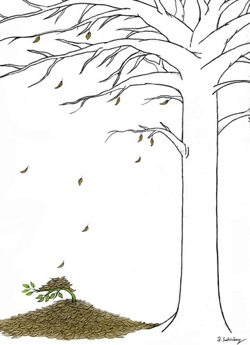 Cartoon: tree (medium) by aytrshnby tagged tree