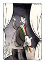 Cartoon: Italian Political Theatre (small) by Pecchia tagged cartoon,pecchia,humour,politics