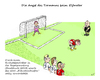 Cartoon: Fataler Druckfehler (small) by Simpleton tagged fußball,elfmeter,elfmeterscheißen,elfmeterschießen,spielregeln