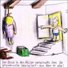 Cartoon: Grauenvolle Gewissheit (small) by Storch tagged ehe,bier,mann,frau,keller,maus,strick