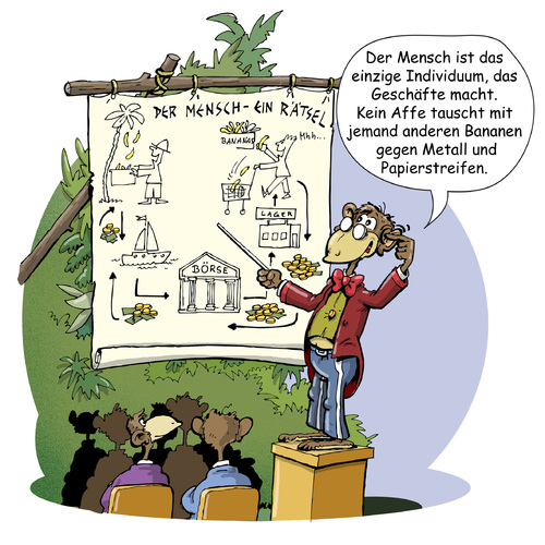 Cartoon: Affensteuer (medium) by schuppi tagged finanzamt,affe,steuer