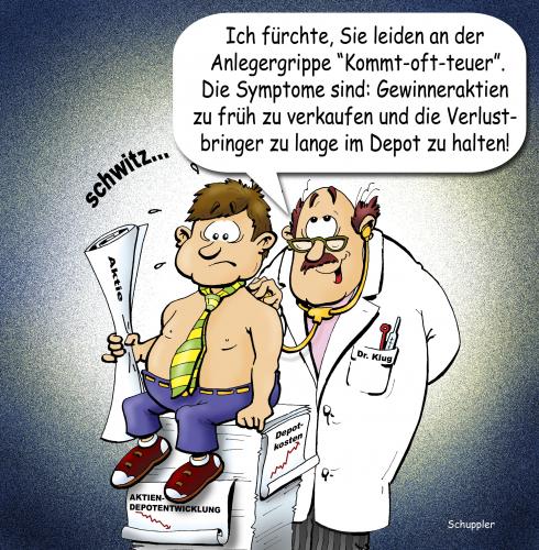 Cartoon: untersuchung (medium) by schuppi tagged arzt,untersuchung,anlage,vermögen,börse,aktien,verlust,crash,veranlagung,arzt,untersuchung,praxis,wirtschaft,patient,doktor,ergebnis,anlage,anleger,vermögen,verkaufen,gewinnen,verlieren,verlust,depot,grippe,symptome,strategie,fonds,börse,aktien,crash,veranlagung