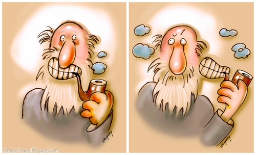 Cartoon: Pipe (medium) by hopsy tagged pipe,denture,smoke