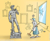 Cartoon: David (small) by hopsy tagged david michelangelo sculpture renaissance