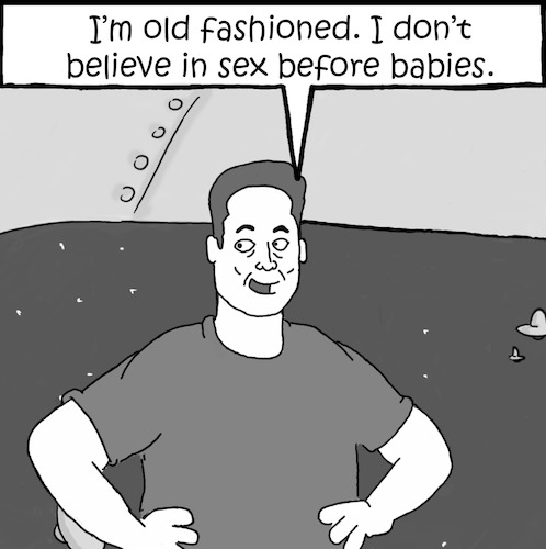 Cartoon: Old fashioned (medium) by creative jones tagged invetrofertilization,elon,musk,many,kids