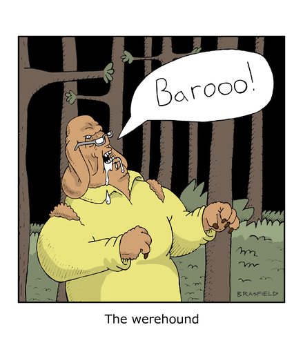 Cartoon: werecanine (medium) by creative jones tagged werewolf,dog,horror,werewolf,dog,horror